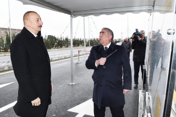 İlham Əliyev yeni yolun açılışında - FOTOLAR-YENİLƏNİB