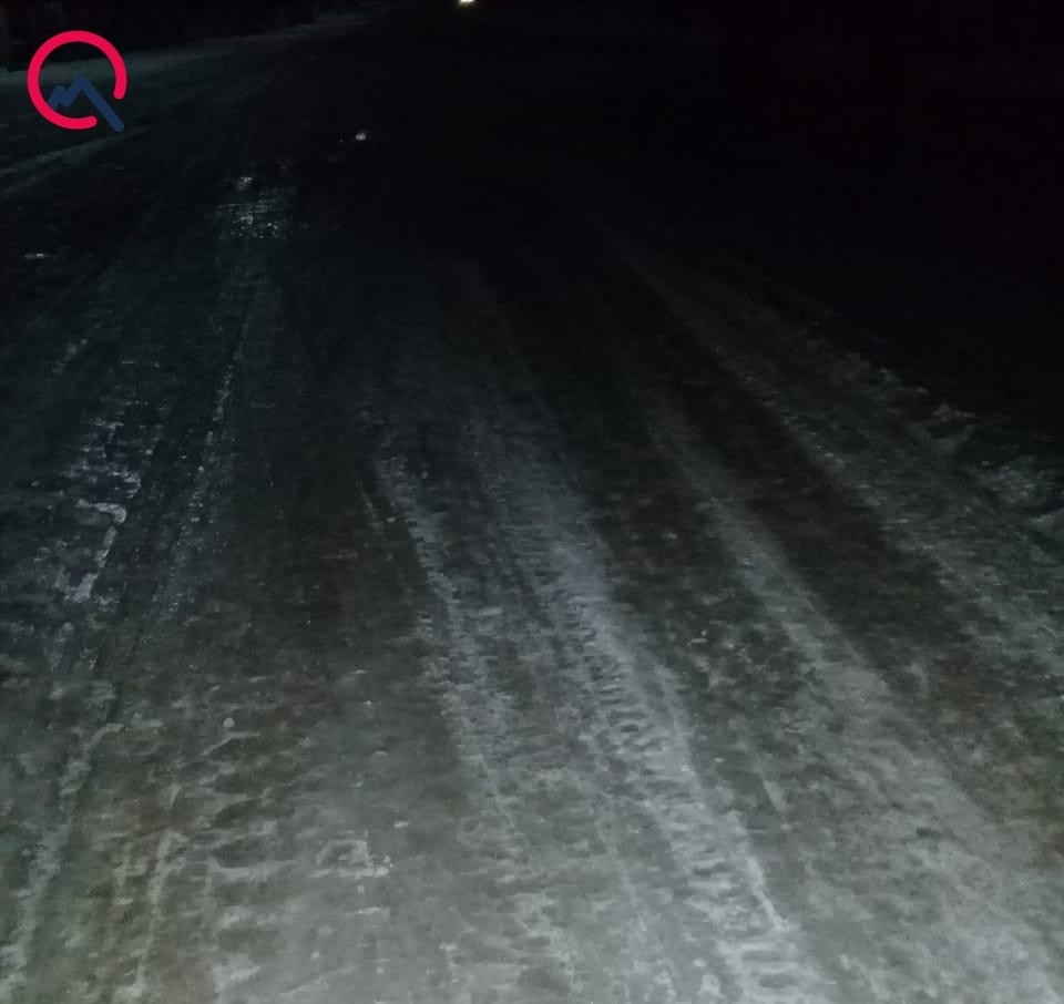 Bakı-Şamaxı-Yevlax yolu buz bağladı - FOTO