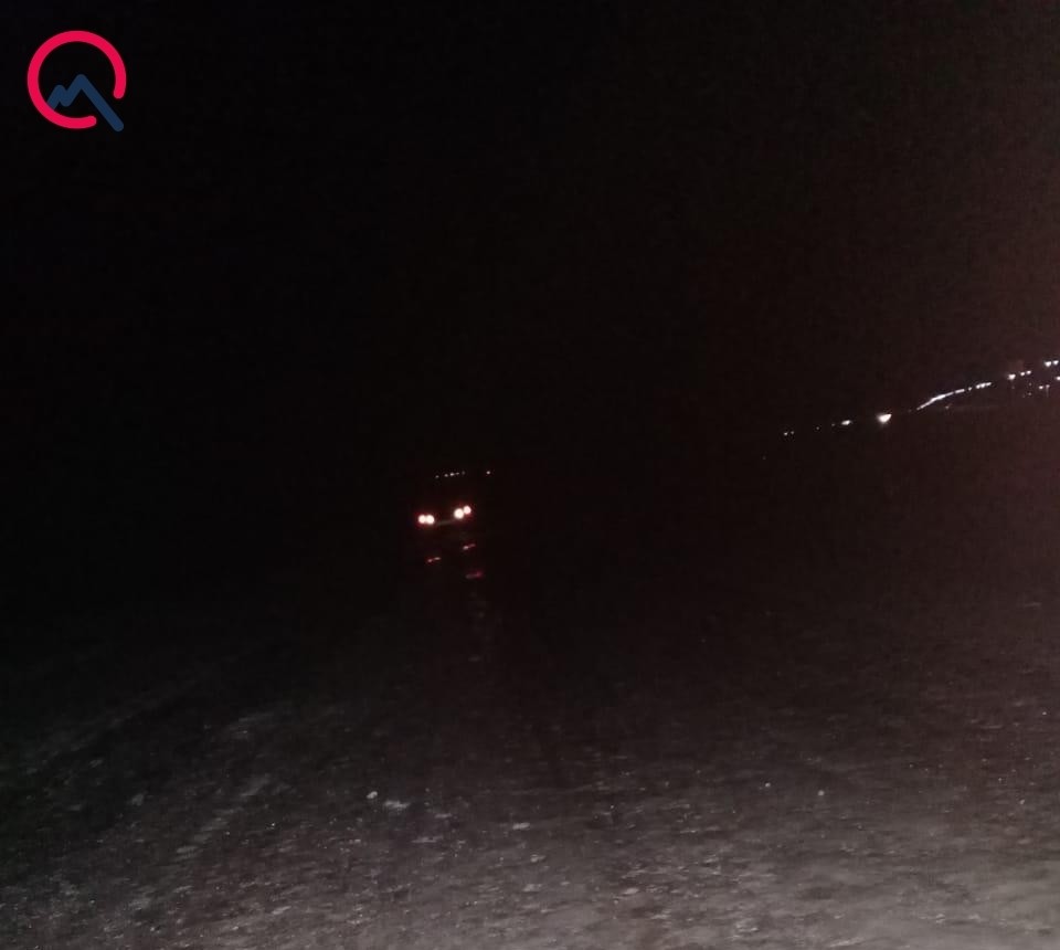 Bakı-Şamaxı-Yevlax yolu buz bağladı - FOTO