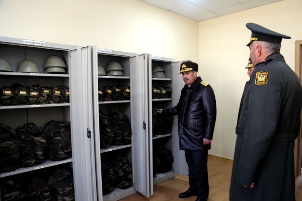 Zakir Həsənov hərbi təyinatlı obyektlərin açılışında - VİDEO