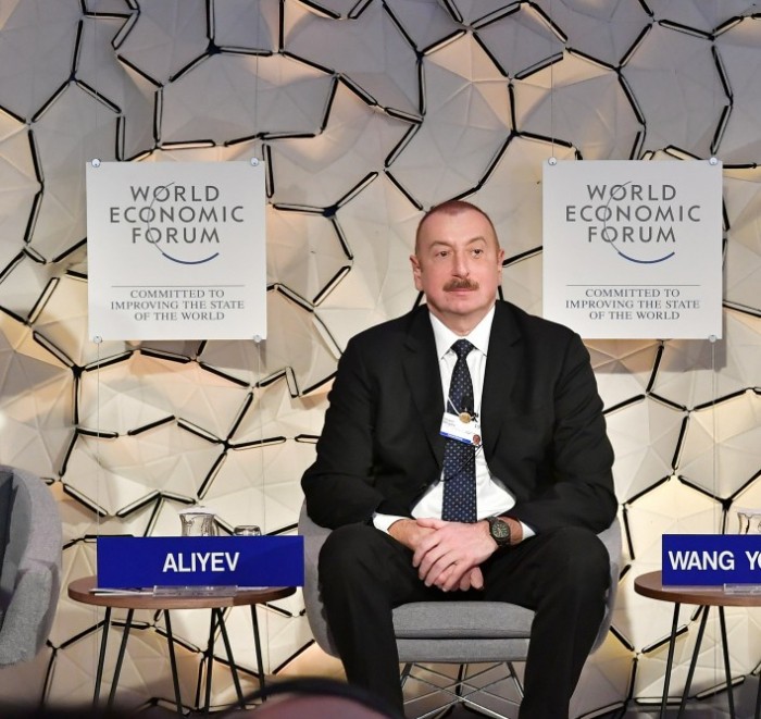 Prezident və birinci xanım Davosun sessiyasında - FOTOLAR