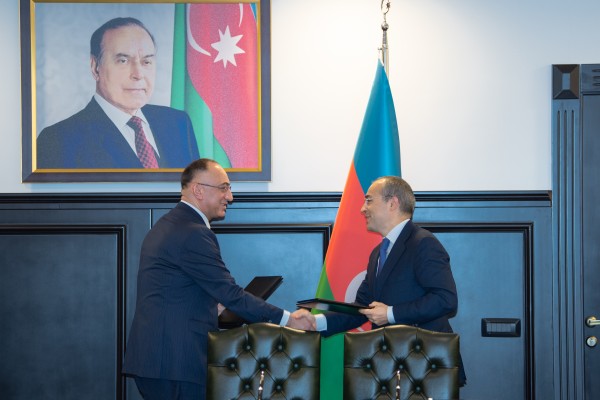 Cabbarov və Qoşqarlı Anlaşma Memorandumu imzaladı - FOTO