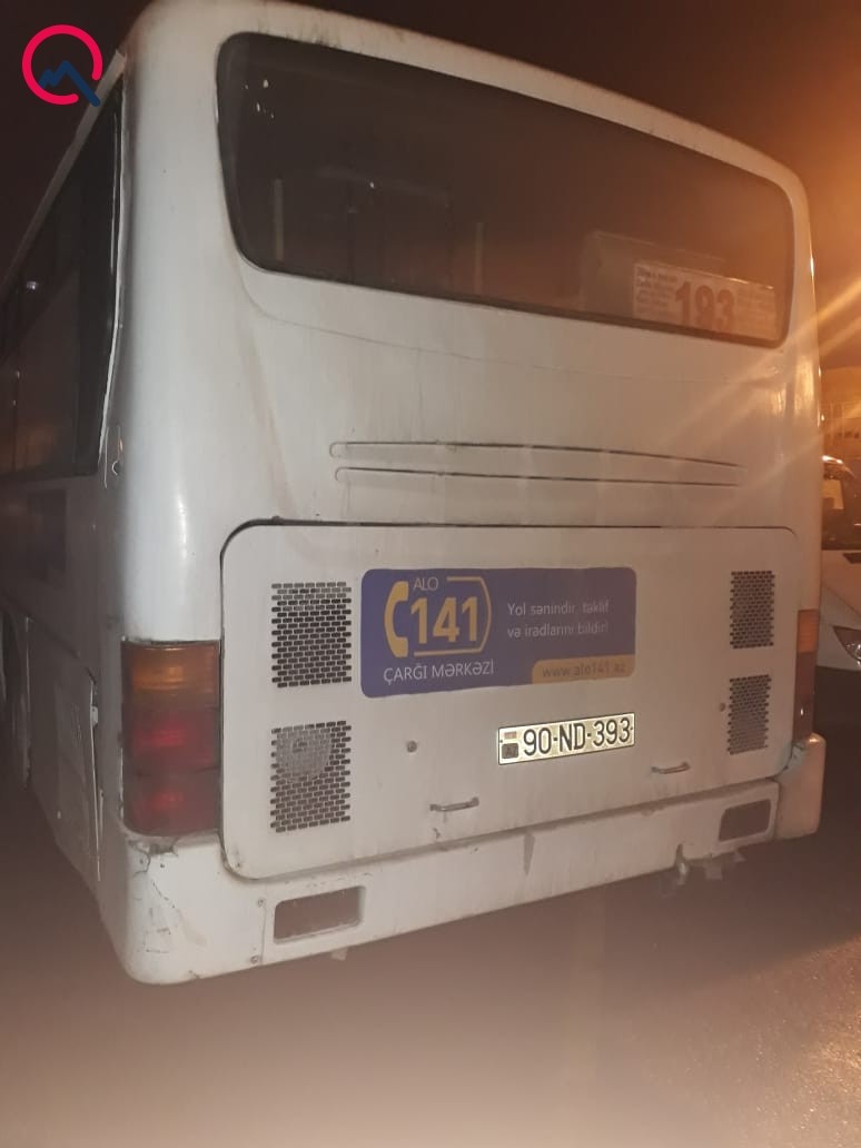 Bakıda avtobuslar cərimə meydançasına aparılır - FOTO