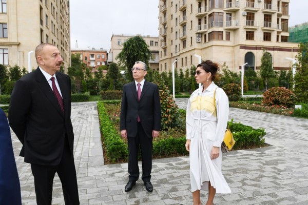 Prezident və xanımı daha bir parkın açılışını etdi - FOTOLAR