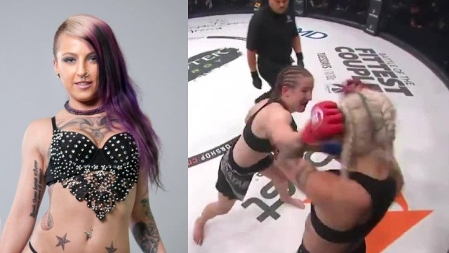 Porno ulduz MMA döyüşçüsü oldu - FOTO + VİDEO