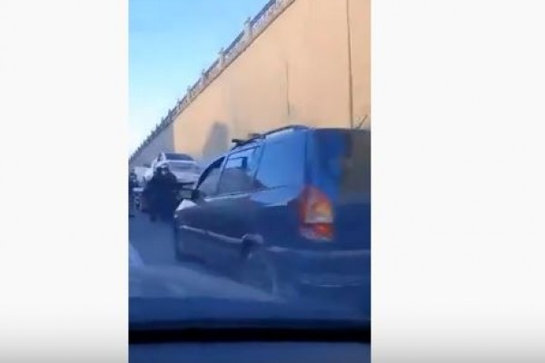 Bakı-Sumqayıt yolunda QƏZA - 4 maşın bir-birinə girdi (VİDE)