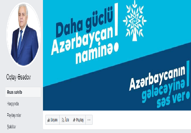 Oqtay Əsədov da özünə "Facebook" səhifəsi açdı 