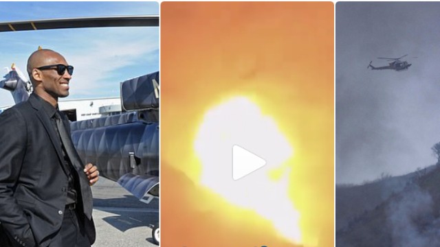 Kobe Bryantın helikopter qəzasında düşmə anın görüntüləri - VİDEO