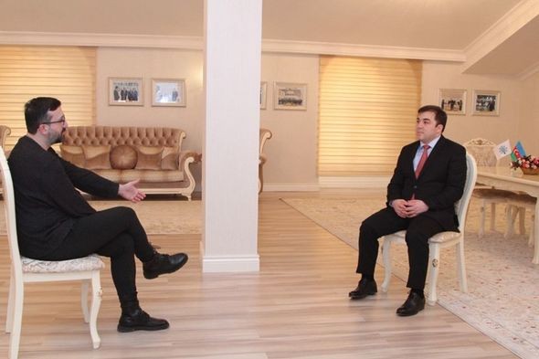 Emin Hacıyev Gürcüstan televiziyasına müsahibəsində hədəflərini açıqladı - FOTO
