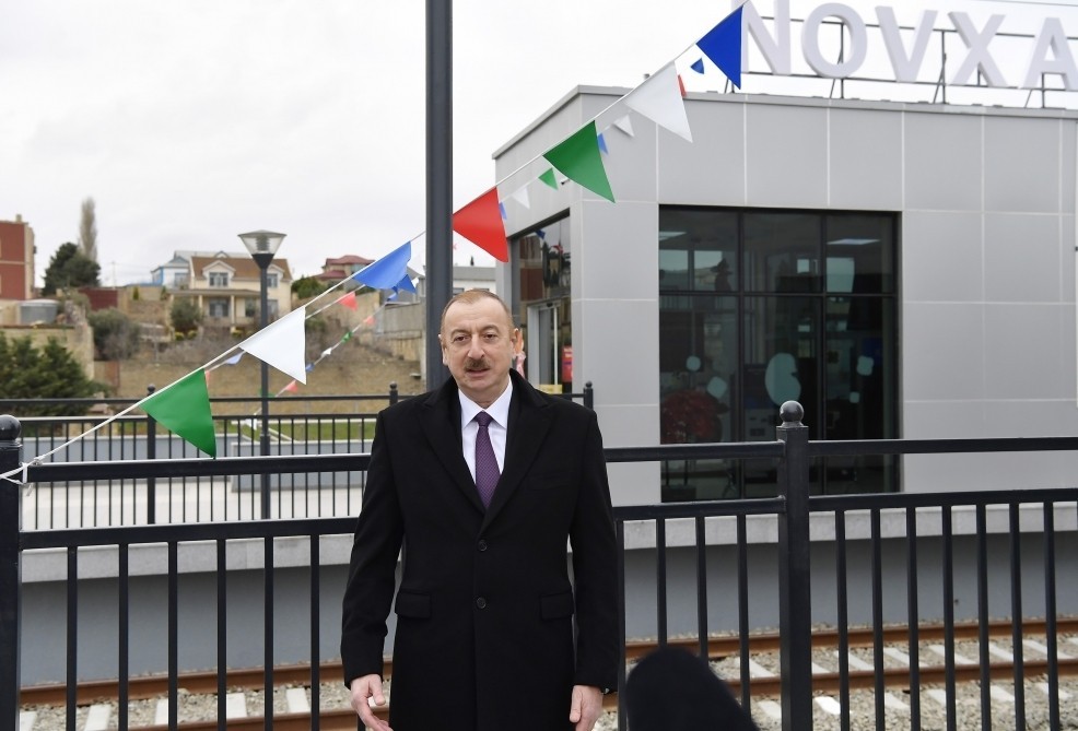 İlham Əliyev yol açılışına qatıldı - FOTOLAR-YENİLƏNİB