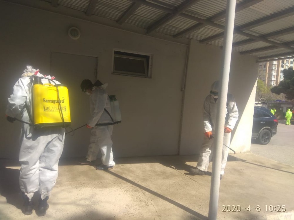 Nizami rayonunda koronavirusla bağlı tədbirlər davam edir - FOTOLAR