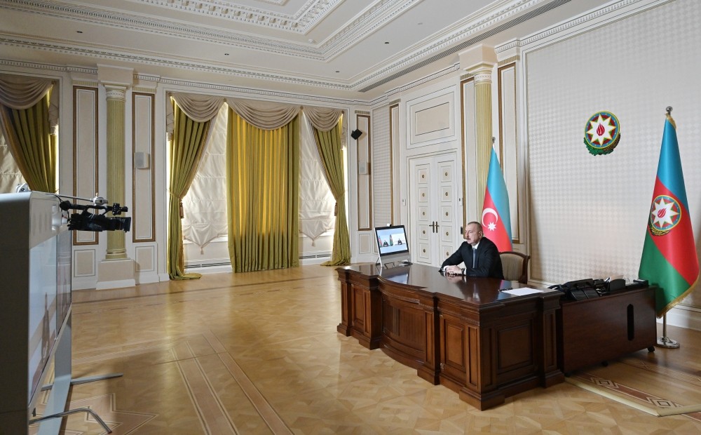 Prezident yeni icra başçısını videoformatda qəbul etdi - FOTO (YENİLƏNİB)