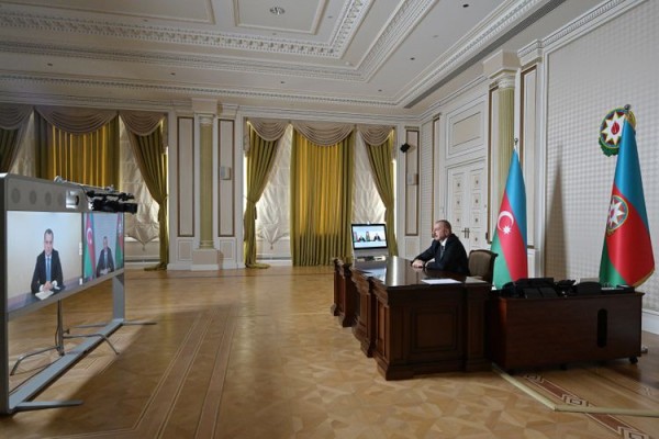 Prezident Ceyhun Bayramovu videoformatda qəbul etdi 