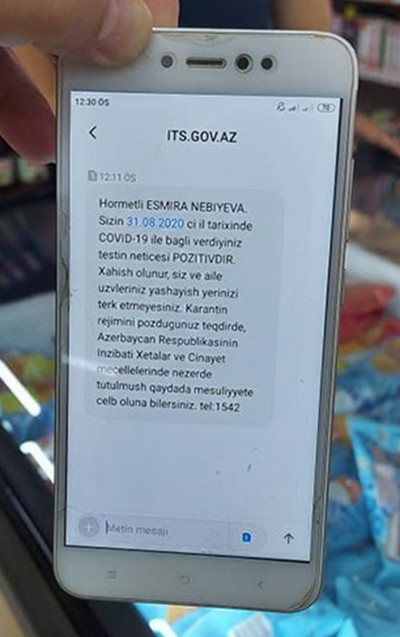 Bakıda qadın koronavirus ola-ola marketdə satıcı işləyirmiş - FOTO