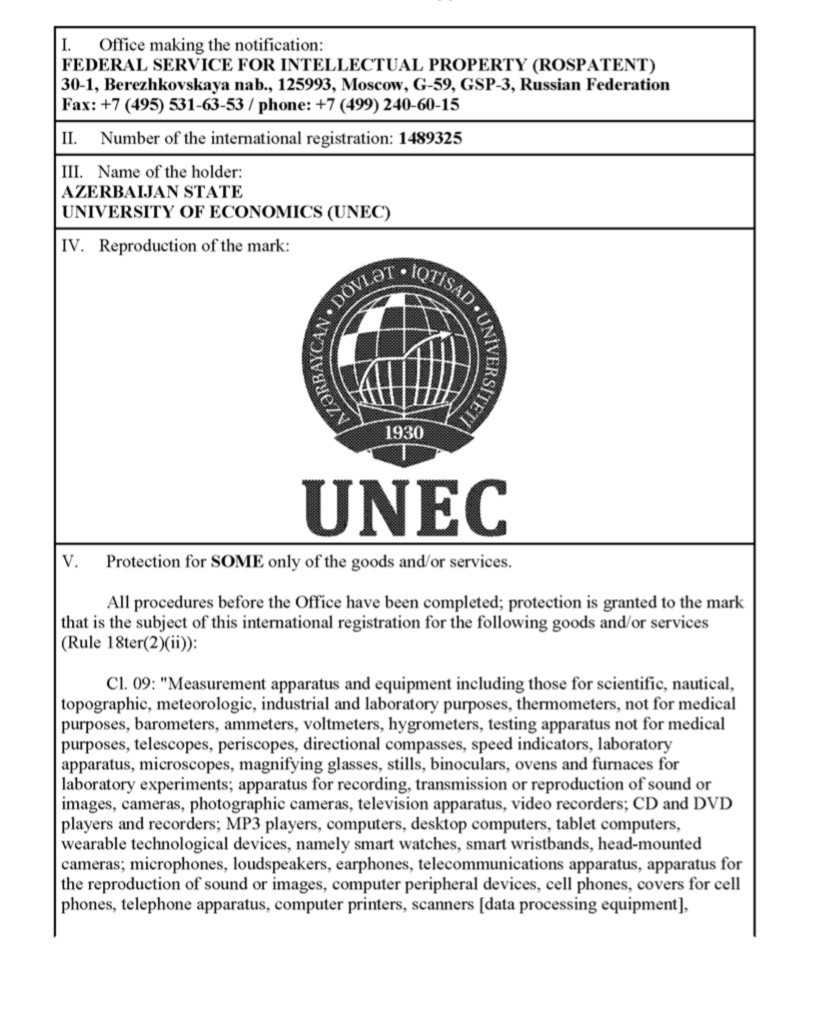 UNEC brendi Rusiyada da tanındı 