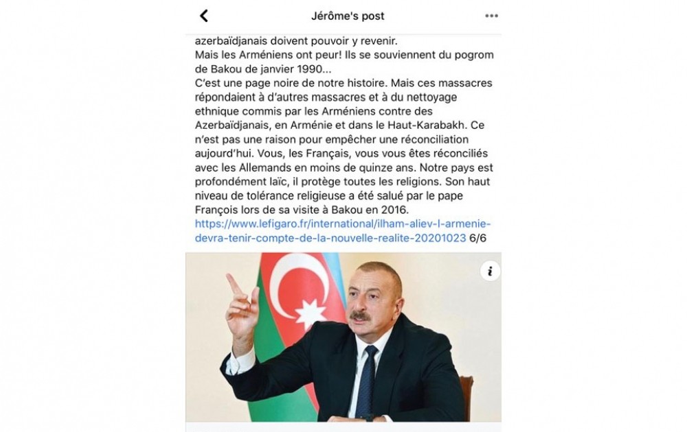 “Münaqişənin davam etməsində yalnız Ermənistan maraqlıdır” - Fransalı deputat