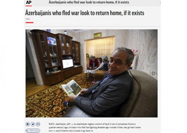 “Associated Press” azərbaycanlı köçkünlərin evlərinə qayıtmaq arzularından YAZDI