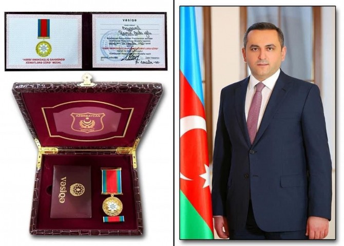 Ramin Bayramlı xidmətlərinə görə medalla təltif edildi - FOTO