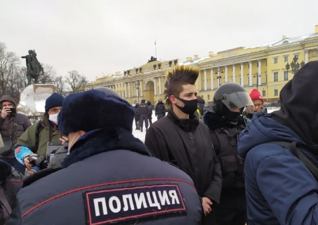 Sankt-Peterburqda da aksiya keçirildi - 20 nəfər saxlanıldı