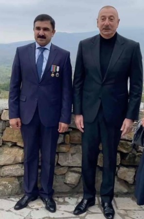 Prezident Hadrutda Milli Qəhrəmanla da görüşdü - FOTO