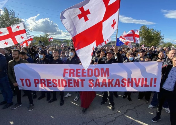 Gürcüstanda Saakaşviliyə azadlıq aksiyası keçirilir