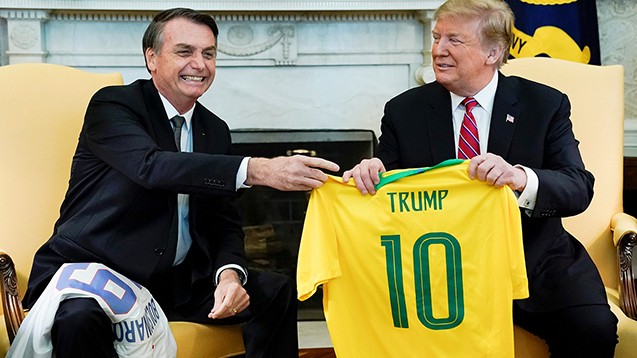 "Braziliya şanslıdır" - Trampdan Bolsonaruya DƏSTƏK