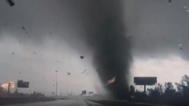 ABŞ-da dəhşətli tornado - ANBAAN VİDEO
