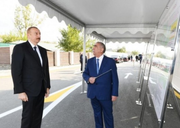 Prezident Basqal-Sulut avtomobil yolunun açılışında 