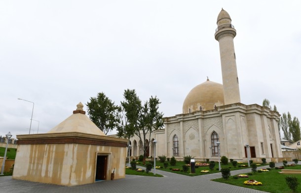 Şamaxıdakı Pirsaat Baba ziyarətgah-məscid kompleksinin açılışı olub - FOTO