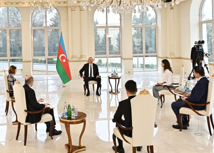 Prezident İlham Əliyevin yerli televiziya kanallarına müsahibəsi -VİDEO