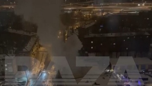 Moskvada hərbi hissədə YANĞIN - VİDEO