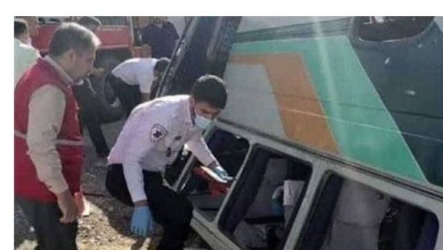 İranda servis avtobusu aşdı: 17 nəfər xəsarət aldı