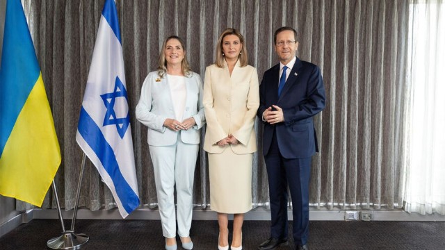 Yelena Zelenskaya İsrail lideri ilə görüşdü 