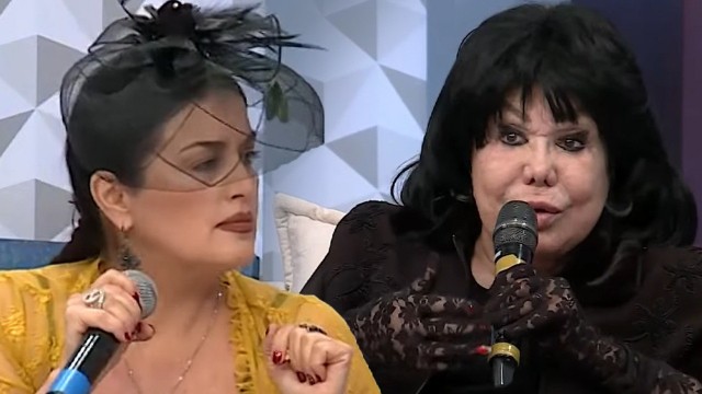 Elza efirdə Flora Kərimova ilə dalaşdı - Mikrofonu çırpıb getdi (VİDEO)