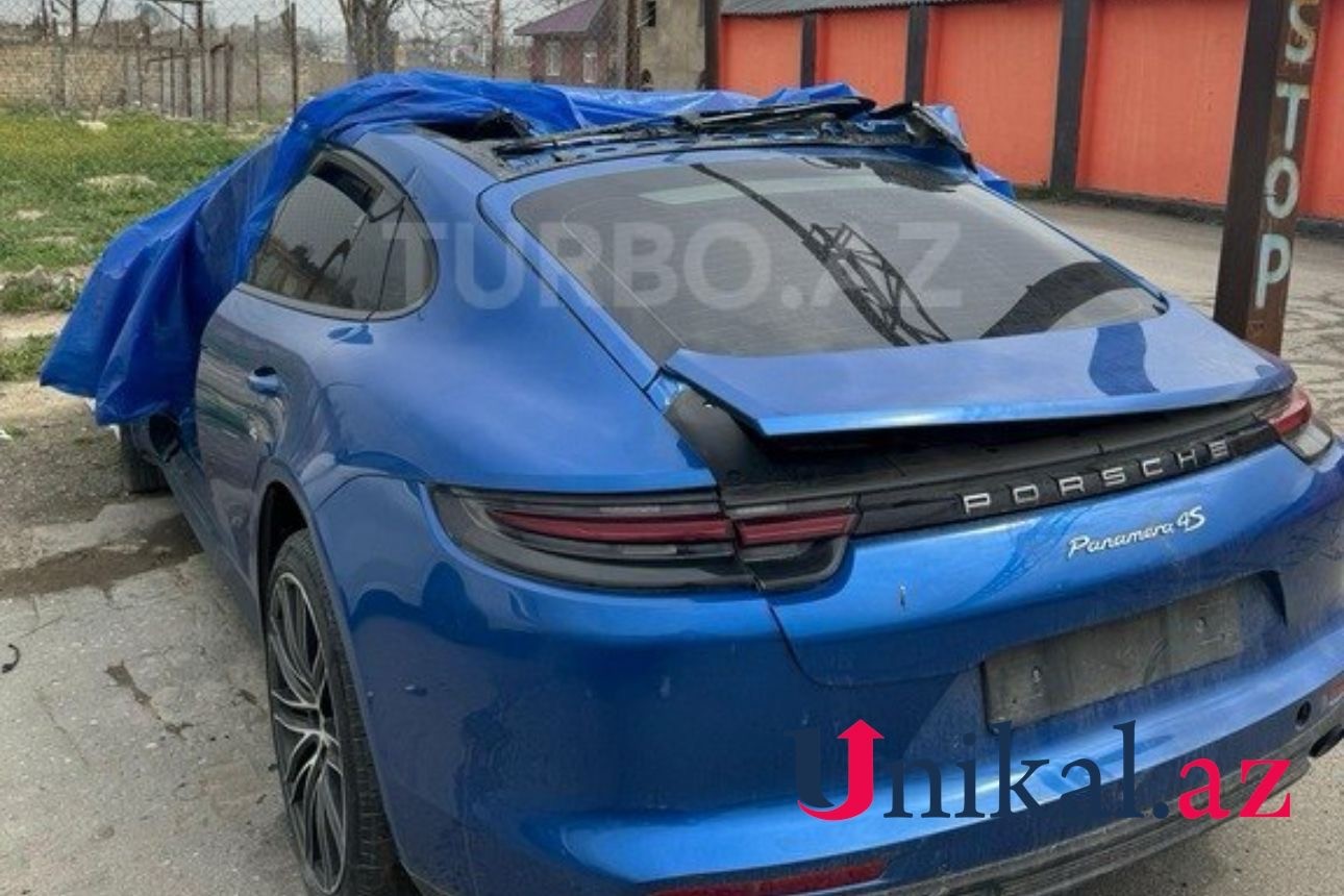 "Nikosayağı"nın qəza törətdiyi "Porsche" satılır - FOTO/VİDEO