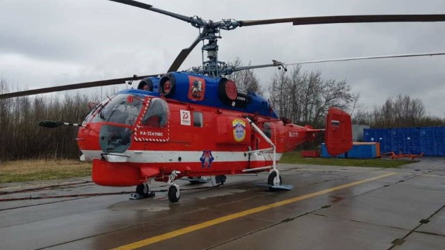 Moskvada helikopter yandırıldı