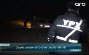  Astarada reyd: sərxoş sürücü maşını yol polisinin üstünə sürdü -   VİDEO