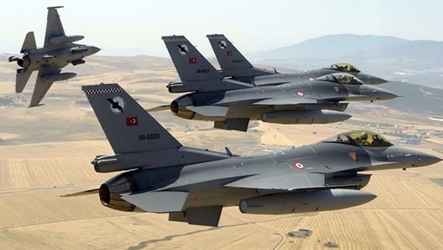 Ərdoğanın səfər zamanı F-16lar havaya qaldırıldı -  VİDEO