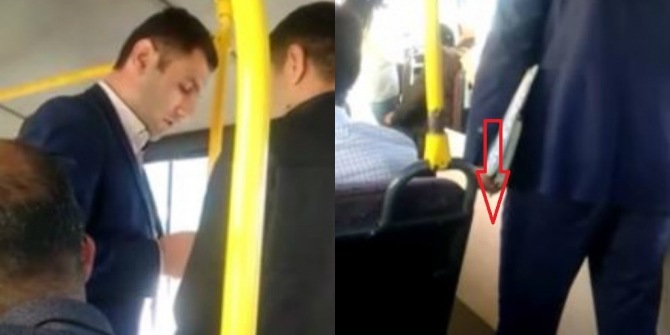 Bakıda avtobus sürücüsü ilə sərnişin arasında DAVA:    Dik üstündə (VİDEO)