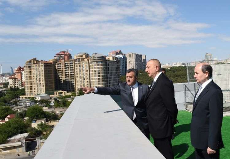 İlham Əliyev yeni binanın açılışında -    FOTOLAR -YENİLƏNİB
