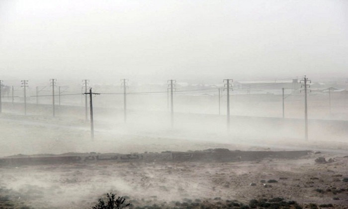 İranda duz fırtınası      BAŞLADI