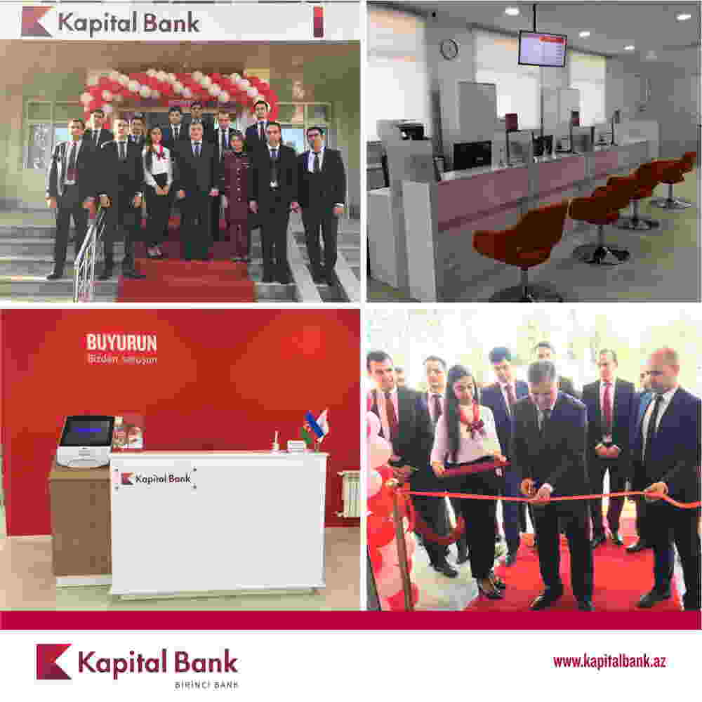Kapital Bank-ın yenilənən Tərtər filialı istifadəyə verildi -   FOTO