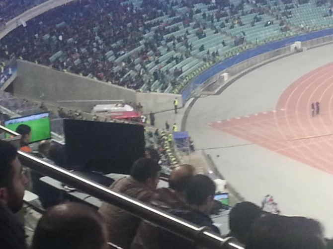 Qarabağın matçında hakimin şübhəli qərarı zamanı stadionda   MÜƏMMALI OLAY (FOTO)