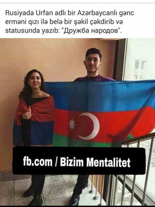  Azərbaycanlı gəncin erməni qızla fotosu yayıldı  - Onu topa tutdular - FOTO