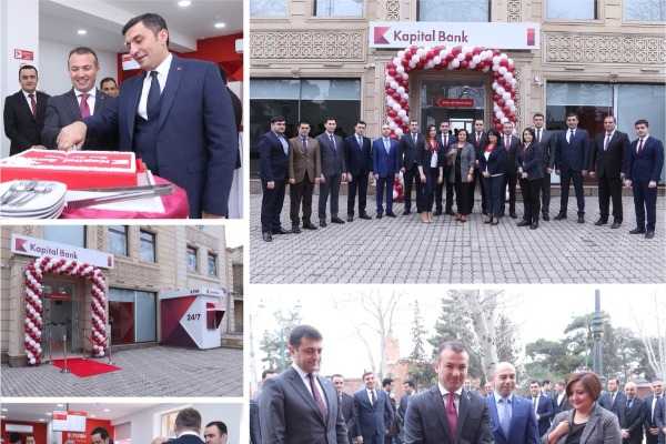 Kapital Bank yeni Gəncə Kart Mərkəzi filialını istifadəyə verdi -  FOTO