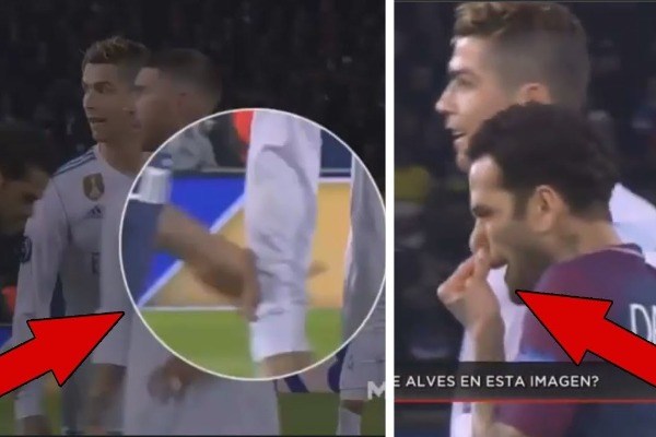 Futbolçu burnunun suyunu Ronaldonun qoluna sildi -  VİDEO