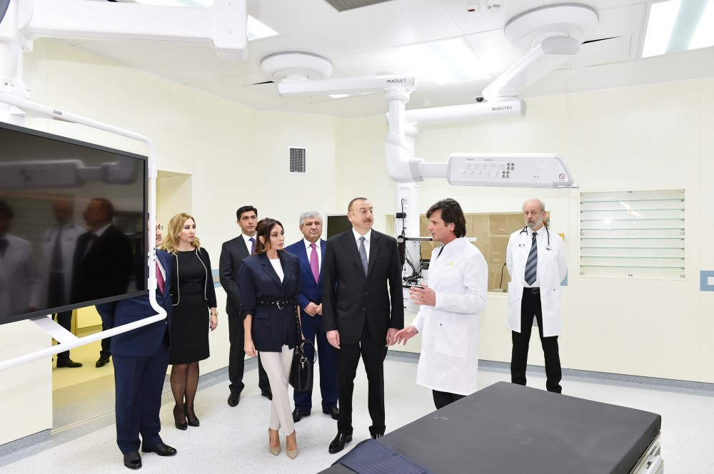 İlham Əliyev və xanımı Hospitalın   açılışında - FOTOLAR