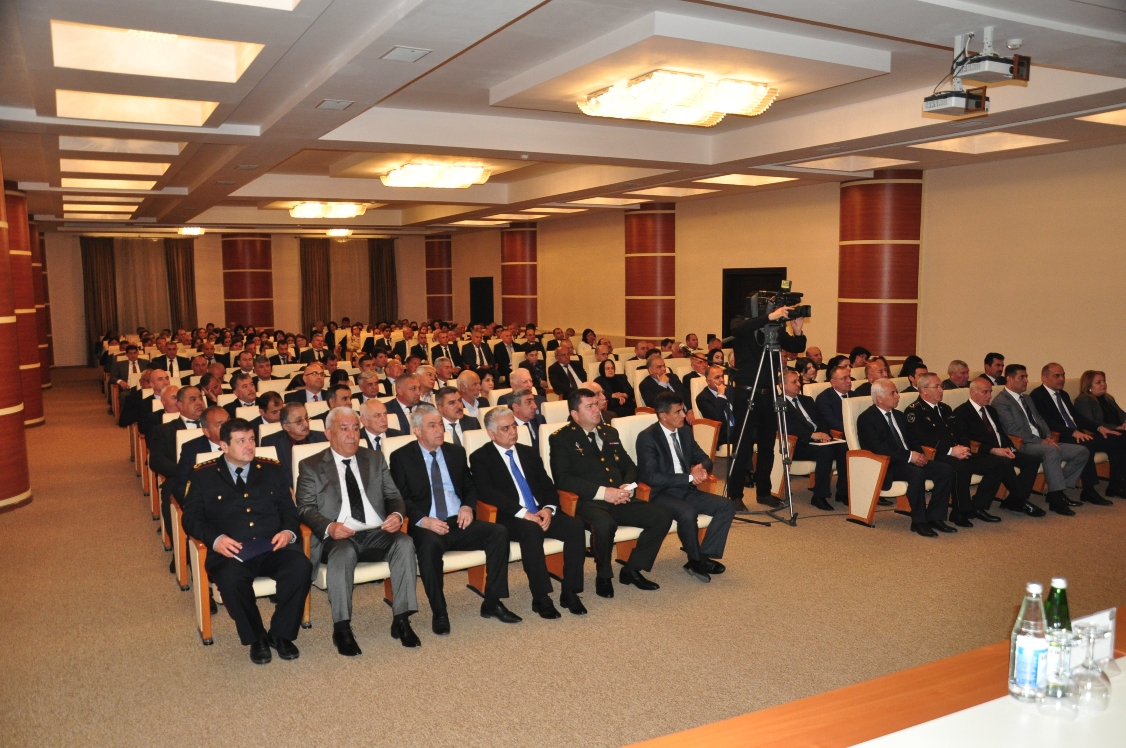 Qaradağ Rayon İcra Hakimiyyətinin hesabat yığıncağı  - FOTOLAR