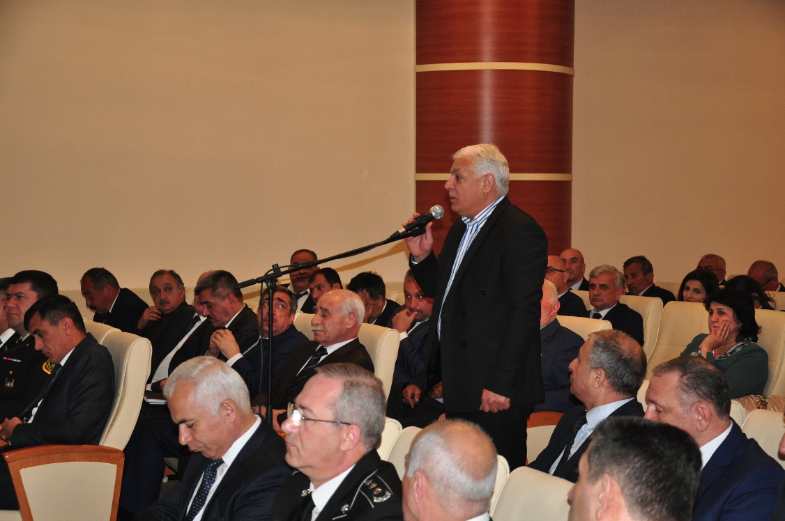 Qaradağ Rayon İcra Hakimiyyətinin hesabat yığıncağı  - FOTOLAR