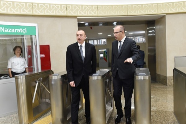 “Sahil” metrosu istifadəyə verildi Prezident açılışda